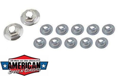 Blechmuttern Set 1/8, 3/16, 1/4, 5/32, 5/16'' Thread Cutting Nut Assortment