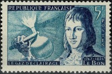 FRANCE 1955 INVENTEURS CÉLÈBRES  LE BON  YT n° 1012  neuf ★★ luxe / MNH  (A)