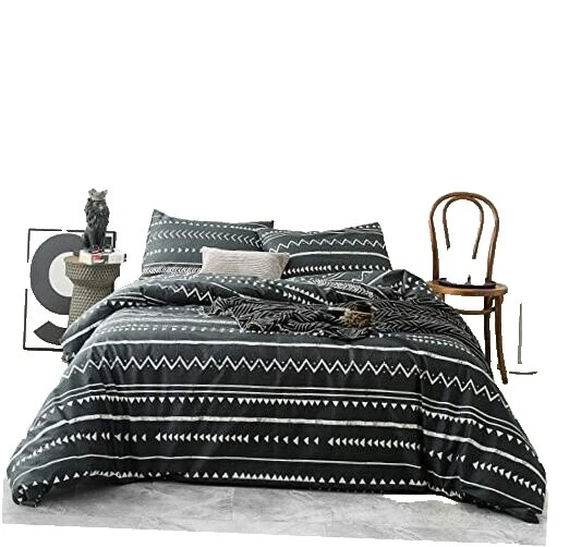 Fundas de Edredón bohemio Negro y Juegos de Cama