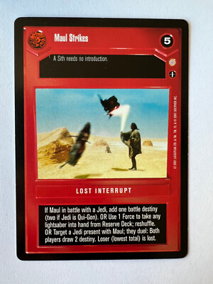 Star Wars CCG Coruscant Maul Strikes NM SWCCG