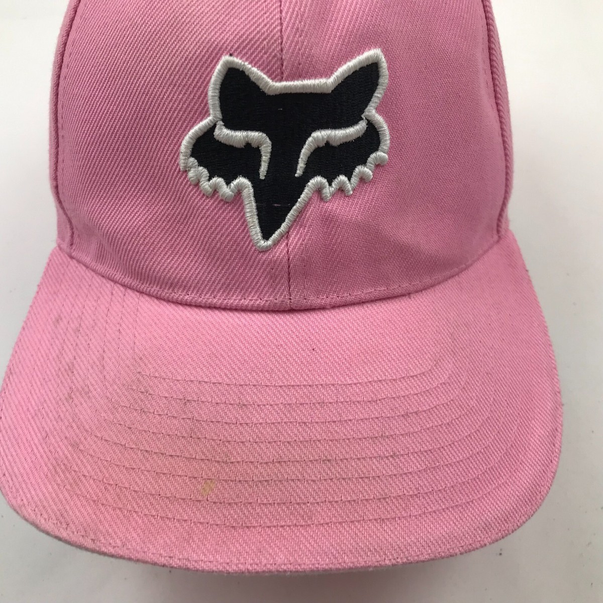 Fox Hat Cap Snapback Pink White Adjustable Embroidered Adult