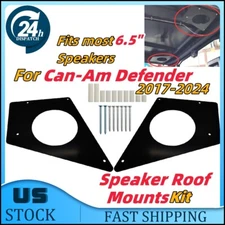 Steel Speaker Roof Mounts For 17-24 Can Am Defender-Fits most 6.5-In SPEAKERS US
