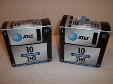 Vtg Lot Of 19 AT T 2HD 3.5" 1.44MB Discs Disks Diskettes IBM Formatted