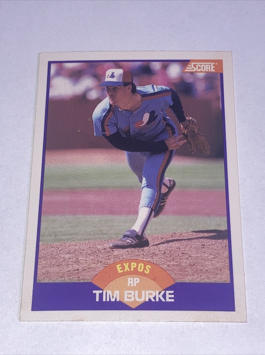 1989 Score Baseball Card #228 Tim Burke Expos Relief Pitcher | eBay