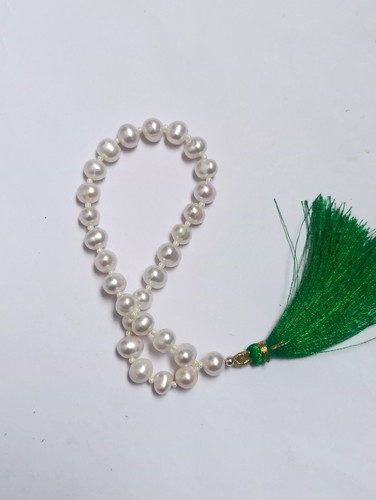 Natural Fresh Water Pearl Hand japa mala Guru Mala Meditation Mala 27 beads - 第 6/6 張圖片