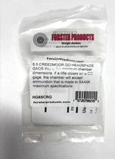Forster HG65CRG Headspace Gage 6.5 Creedmoor, GO length Rimless