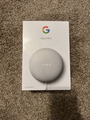 Google Nest Mini 2nd Generation Smart Speaker - Chalk