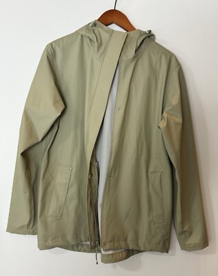 H&H Helly Hansen Hooded Rain Coat Size L #216