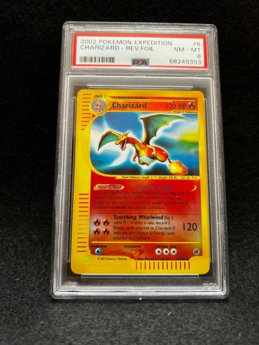 Pokemon CHARIZARD 6/165 (Reverse Holo) Expedition PSA 8