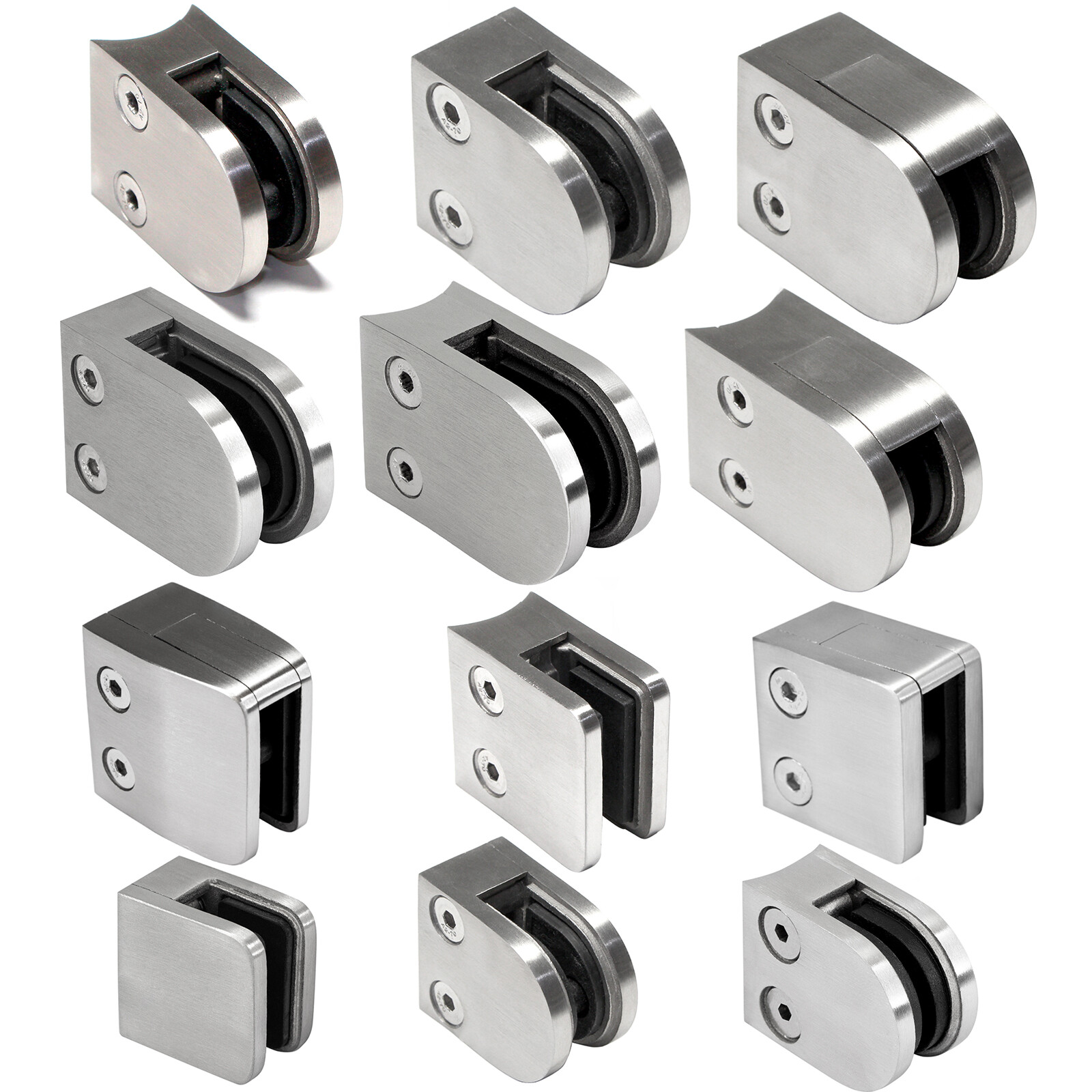  Sie haben so einen Artikel? Gebührenfrei verkaufen Glashalter Glasklemme Edelstahl Klemmhalter Geländer Glasplattenhalter 