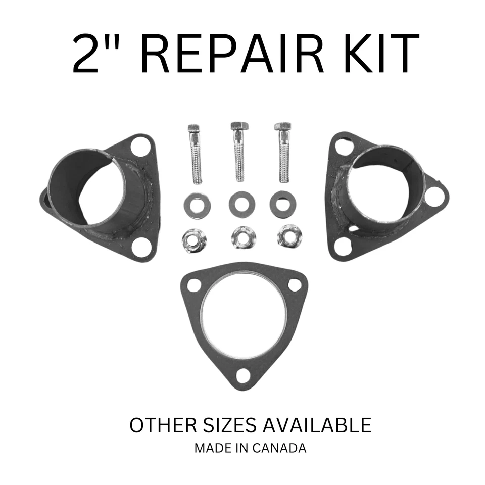 Kit de junta de tubo de reparación de brida triangular estilo Honda de 2" ID Quick Fix Foto 2 de 3