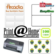 Print @ Home 100 ID Kit for PVC like ID Badges at Home