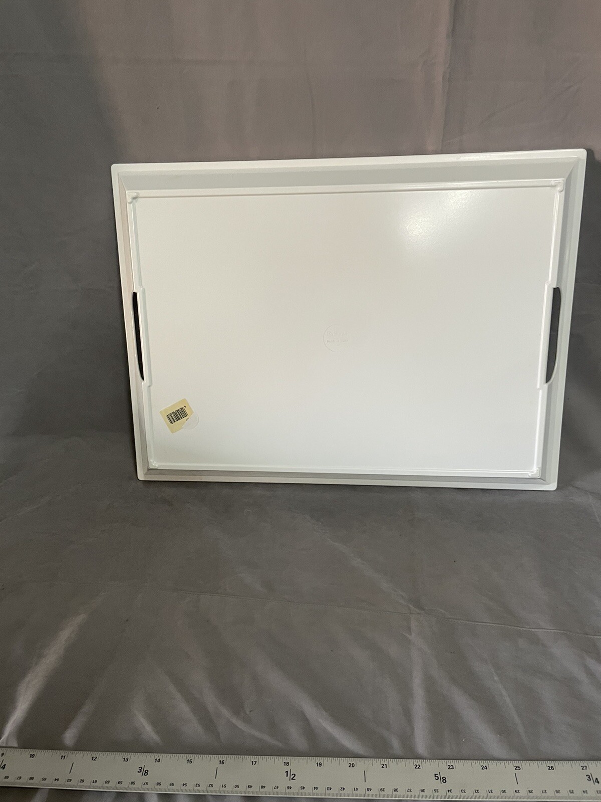 Keller Charles Melamine Serving Tray w/Handles, Stamped Italy House Flowers