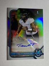 Taulia Tagovailoa 2021-22 Bowman University Chrome 1st Refractor Auto Maryland