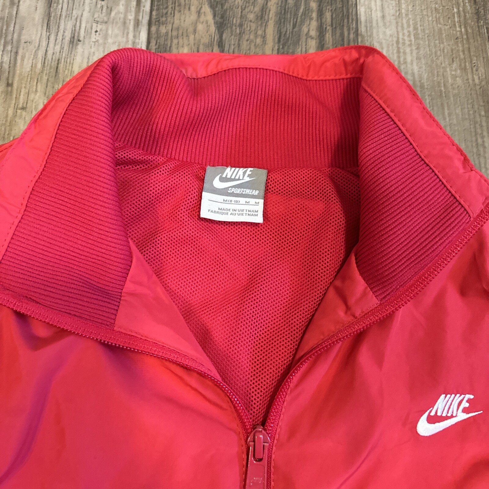 SACAI X NIKE Nike rara giacca a vento vintage pista anni 90 donna taglia M rossa foderata in rete