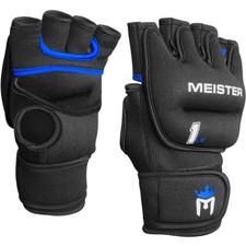 1LB MEISTER WEIGHTED WORKOUT GLOVES - BLACK Heavy Hands Boxing Cardio Turbo Jam