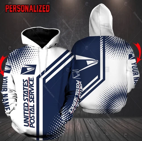 Personalized Name Postal Worker 3D All Over Printed Hoodie