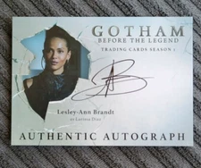2016 GOTHAM SEASON 1 LESLEY-ANN BRANDT LAB AUTOGRAPH