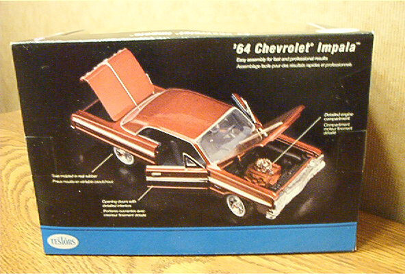 TESTORS '64 Chevrolet Impala Easy Builder Silver Series Model Kit Skill Level 2