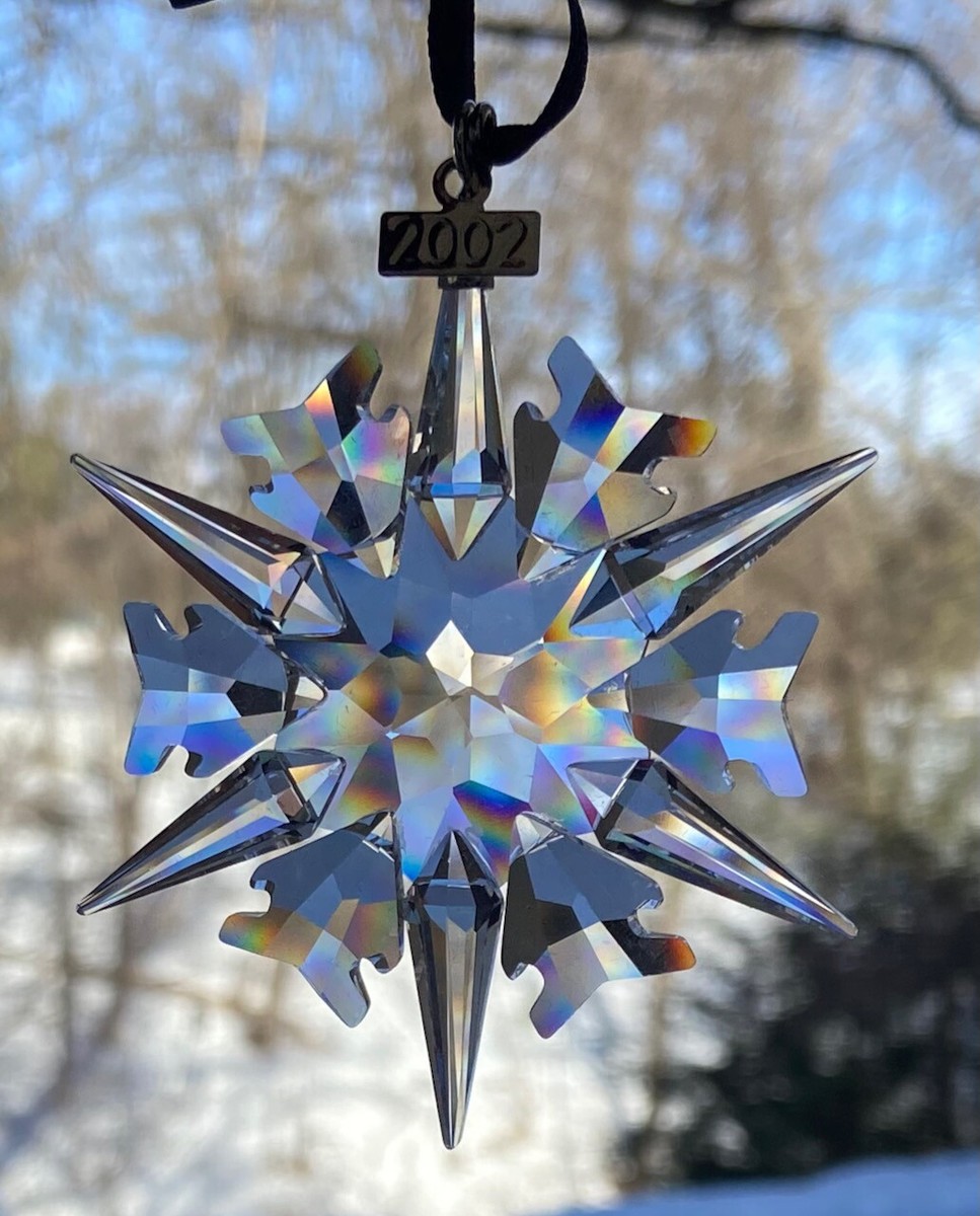 SWAROVSKI 2002 Annual Large Star Snowflake Ornament New in Box | eBay