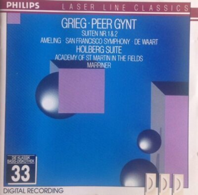 Grieg Peer Gynt Suiten Nr. 1 & 2, opp. 46, 55/Holberg Suite, op. 40 (Phil.. [CD]