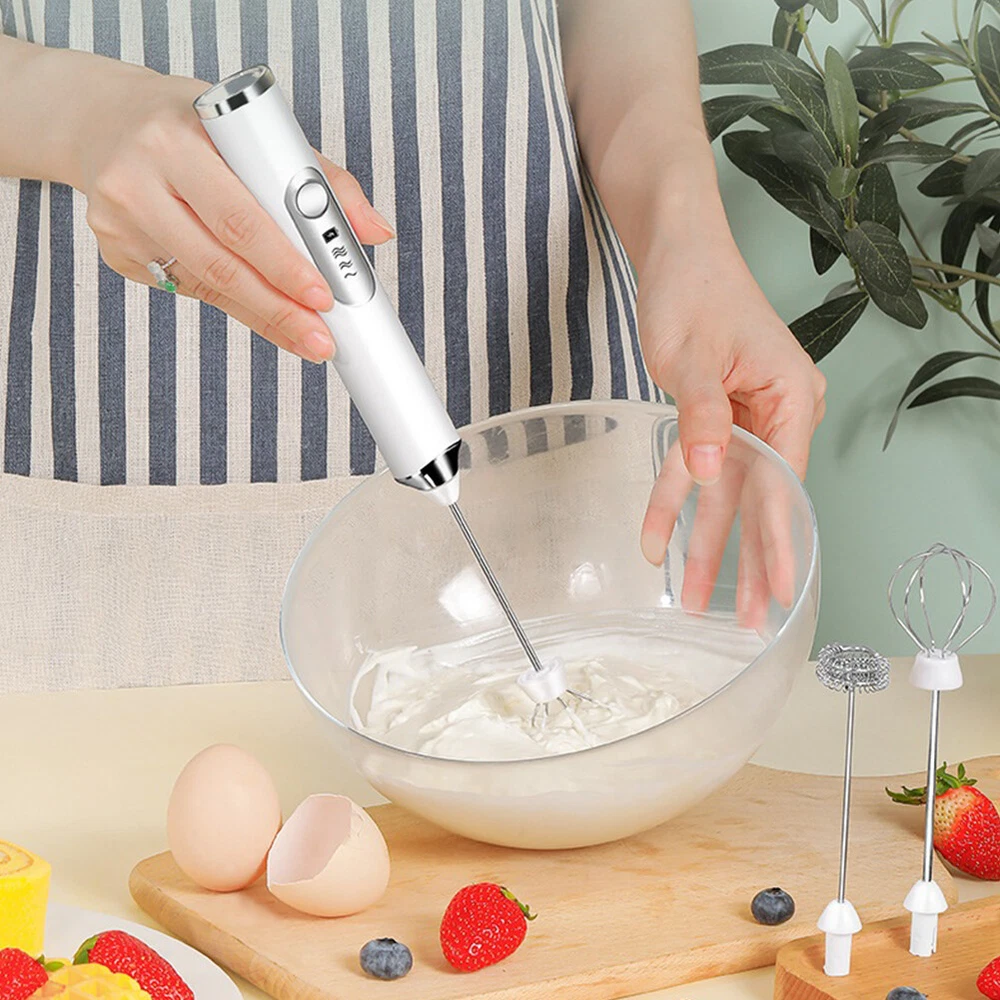 Milk Frother Handheld Usb Charging Wireless Mini Mixer with Variable Speeds