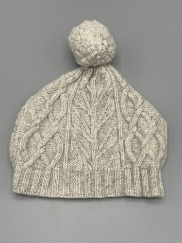 J. Crew Womens Cable-Knit Hat Cream Colored Beanie Winter Cap