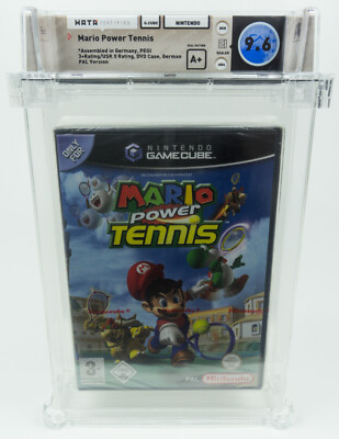 Nintendo Gamecube *Mario Power Tennis* Sealed WATA 9.6 A+ no VGA Red Strip