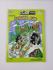 Vintage 1989 Golden Book Sticker Fun UNUSED G.I. Joe Real American Hero 2359 NEW