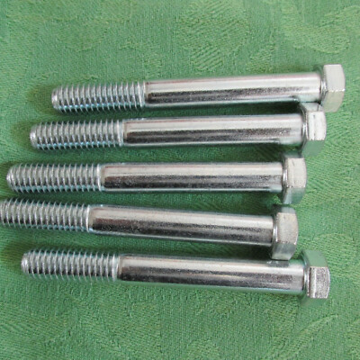 Din 931 UNC 7/16x31/2  Zollschrauben 8.8 verzinkt NEU 5 Stück Zoll Schrauben