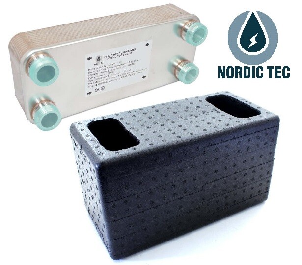 Edelstahl Plattenwärmetauscher NORDIC 125-500 KW