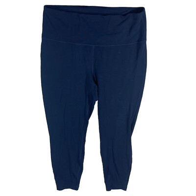 Lululemon Wunder Lounge Super High Rise W5CVCS Navy Plus Size 18 Leggings J75