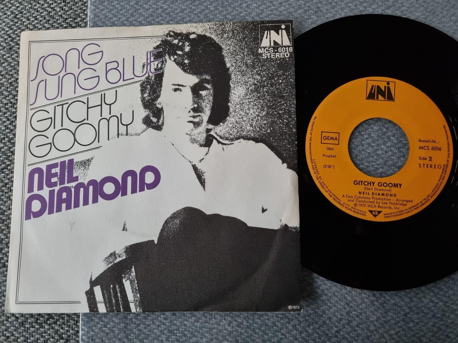 7"" Single Neil Diamond - Song song blue Vinyl Germany DIFFERENT COVER