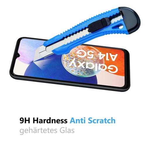 Film Protecteur pour Samsung Galaxy A14 4G/5G Affichage Verre 2x Appareil Photo - Photo 7/7