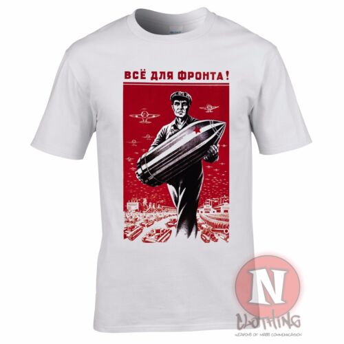 Weltkrieg 2 Russisch Propaganda T-Shirt Militär Geschichte WWII Munition Sowjet - Bild 1 von 2