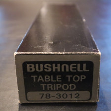     Bushnell Table Top Tripod 78-3012 EMPTY BOX ONLY, Ships Today 