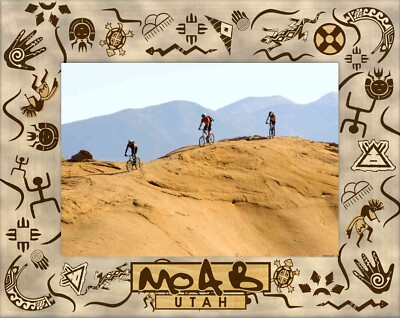 Moab Utah Mix Up Laser Engraved Wood Picture Frame Landscape (4 x 6)