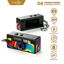 G6 Mini Black Thumb Camera Mini Keychain Retro Camera Record Anytime Anywhere