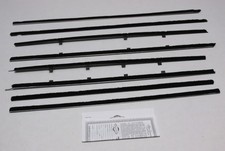 Window Sweeps Weatherstrip For 1960 Chevrolet Bel Air Hardtop Black Front Rear