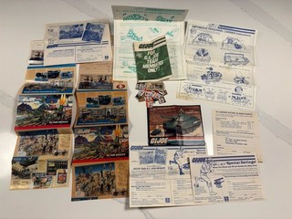 Vintage GI Joe Instruction Manuals Blueprints Brochures Lot 1980s