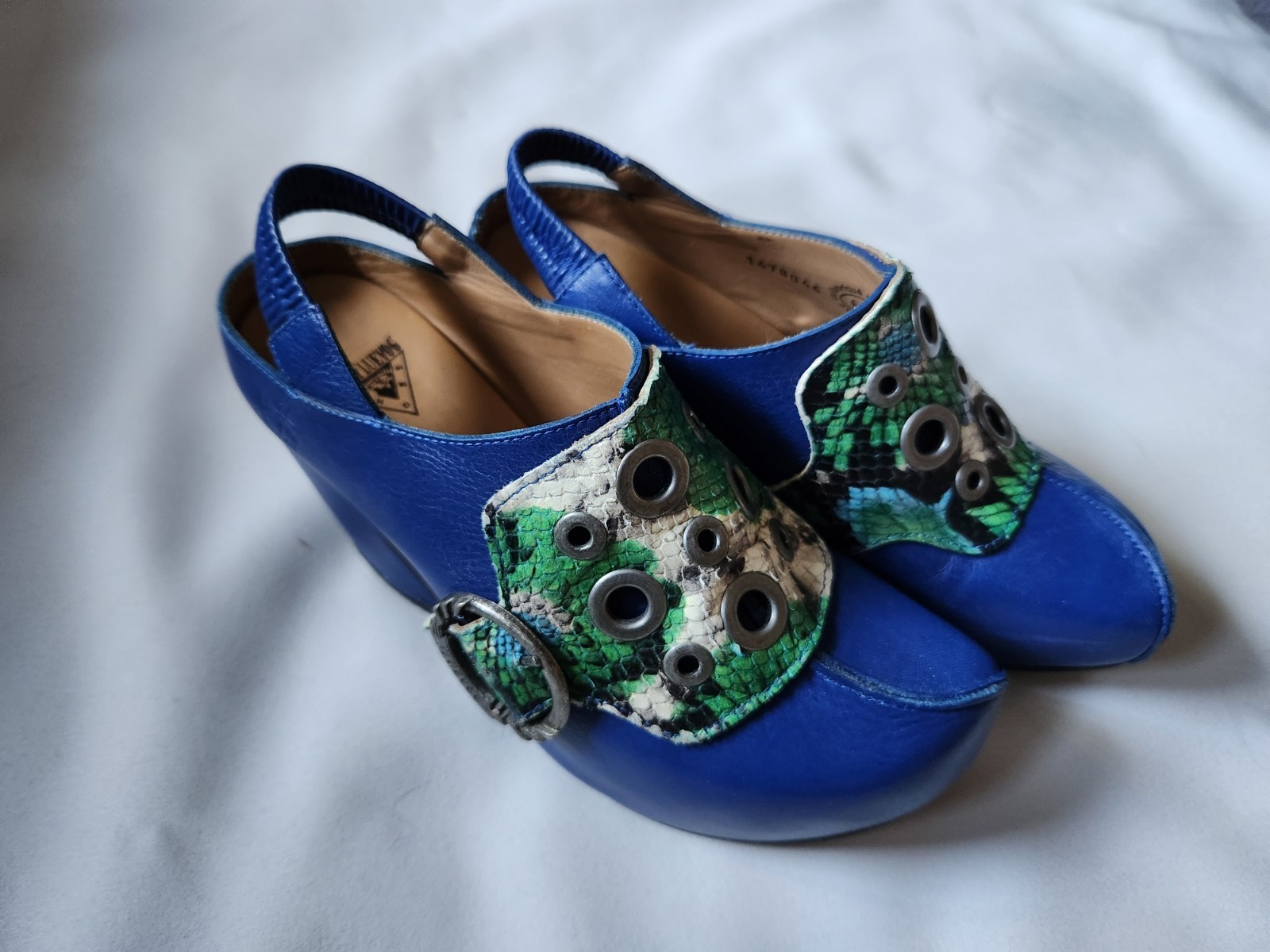 John Fluevog Prepare Buzz Python Platform Shoes. … - image 2