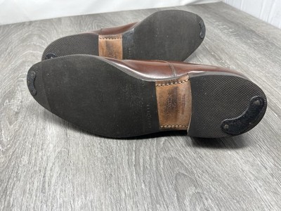 Johnston & Murphy Shoes Men's Size 9.5 Brown Leather Cap Toe