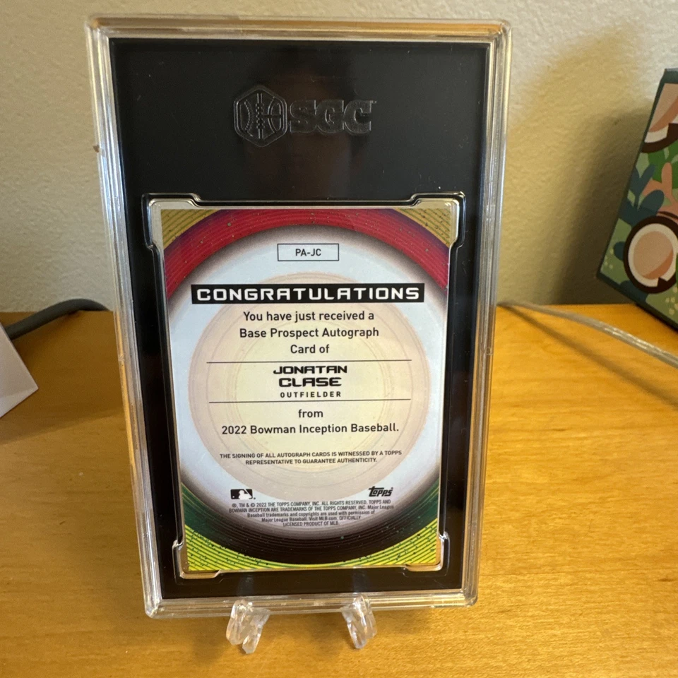 2022 Bowman Inception -  Jonatan Clase Auto 1st #PA-JC /200 SGC 10 - Image 2 of 2