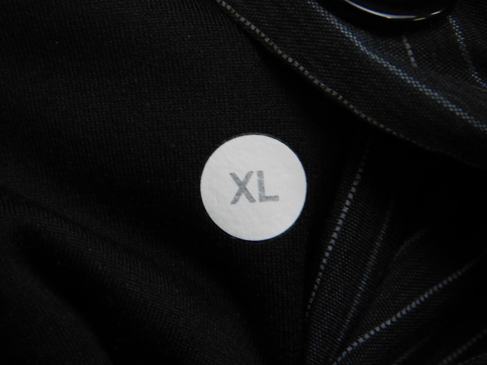 Lululemon Mens XL Pinstripe Full Zip Jacket Black Gray Vent Back Pockets - product detail image 7
