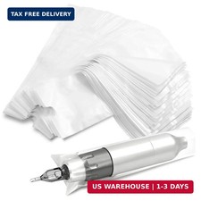200pcs Tattoo Machine Covers Clear 7.5x2.7 Inch Tattoo Pen Covers Large Machine