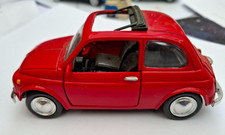 Smart Toys Fiat 500F Pullback Car, Diecast, Red