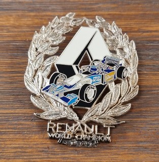 PINS F1 FORMULA ONE WILLIAMS RENAULT LAURIERS WORLD CHAMPION