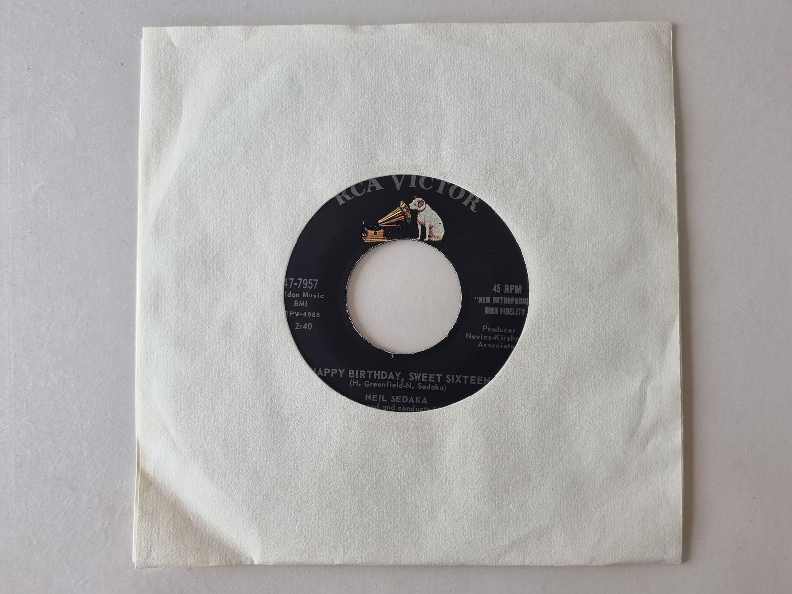 Neil Sedaka - Happy Birthday, Sweet Sixteen / Don't Lead Me On 7'' Vinyl US