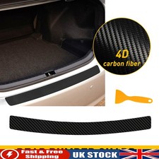 Car Rear Boot Trunk Bumper Protector Guard Trim Cover Vinyl Sill Scuff Plate UK