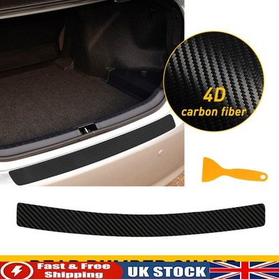 Boot Scuff Protector Car Rear Boot Trunk Bumper Protector Guard Trim Cover Vinyl Sill Scuff ...